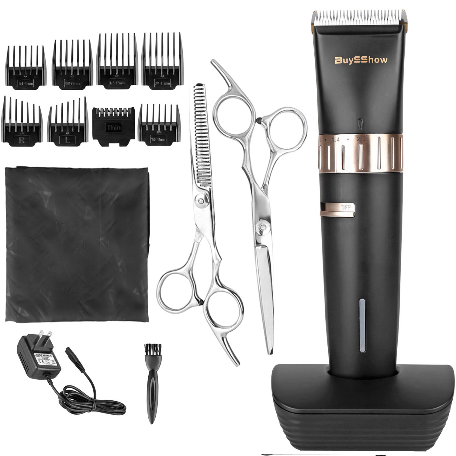 BuySShow Quiet Professional Hair Clippers Set Cordless Rechargeable Hair 692759407492 eBay