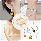 SANNIX 200Pcs Enamel Gold Charms Jewelry Making Pendants Set view 6