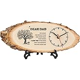 Calibron Gifts for Dad from Daughter Son, Dad Christmas Birthday Gift Ideas Wooden Clock, Personalized Dad Gift, Retirement Birthday Gifts for Dad DIY Clock Large