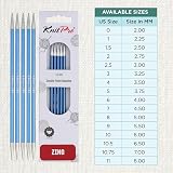 KnitPro Zing Double Pointed Needles 6" 4.00mm — Aluminum, FSC Packaging view 4