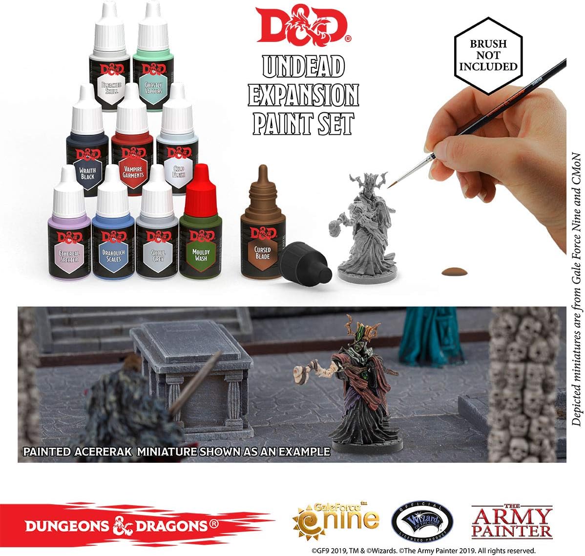 The Army Painter D&D: Undead Paint Set - Nolzur's Marvelous Pigments Miniature Painting Kit with Acererak Miniature - Image 3