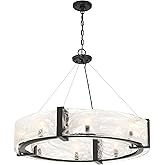 Minka Lavery 3619-66A Cloud Break Pendant, 8 B10.5 Candelabra E12 Socket(s), Coal (Bulbs Not Included)
