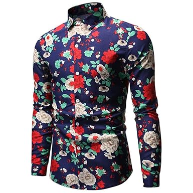 camisas de flores para hombre