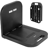 VIVO Magnetic 12 x 13 in Portable Laptop Workstation | Black, Notebook/Tablet Shelf, Utility Platform, Hands-Free Compact Desk, Attaches-Flat Steel Surfaces, DESK-MAG01