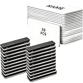 20 pcs Magnetic Name Tags, Sublimation Name Badge with Magnetic Backing, Blank Reusable Name Badges with Magnetic Fasteners for Personalized Office School Supplies (2.1" X 3.4")