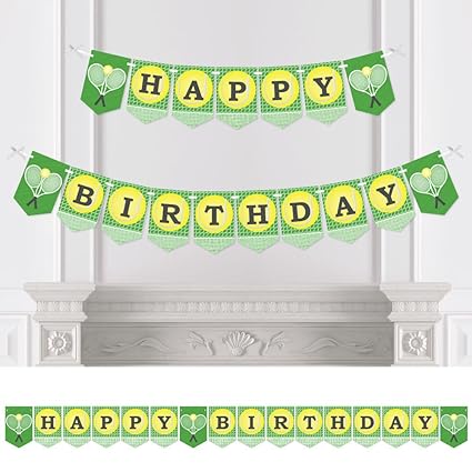 Tennis Tennis Ball Party Decorations Party Banner You Got Served