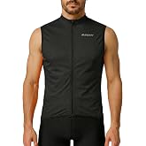 qualidyne Men's Sleeveless Cycling Jersey, Full Zip, 3 Rear Pockets | Quick-Dry Breathable wicks sweat vest; reflective details and stretch shirt suit road, commuting, and indoor training