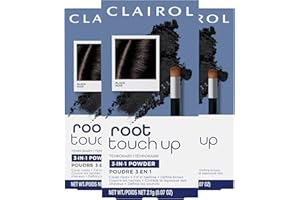 Clairol Root Touch-Up Temporary Concealing Powder, Black Hair Color, Pack of 3 - Packaging May Vary