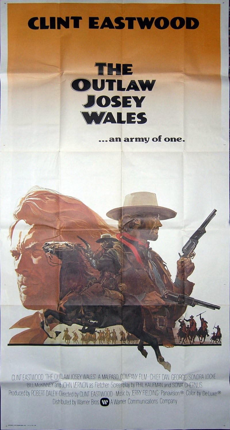 Cinema poster license movie poster The Outlaw Josey Wales R1990s 100