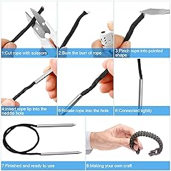 Ferraycle 12-Piece Paracord Tool Set - Stainless
