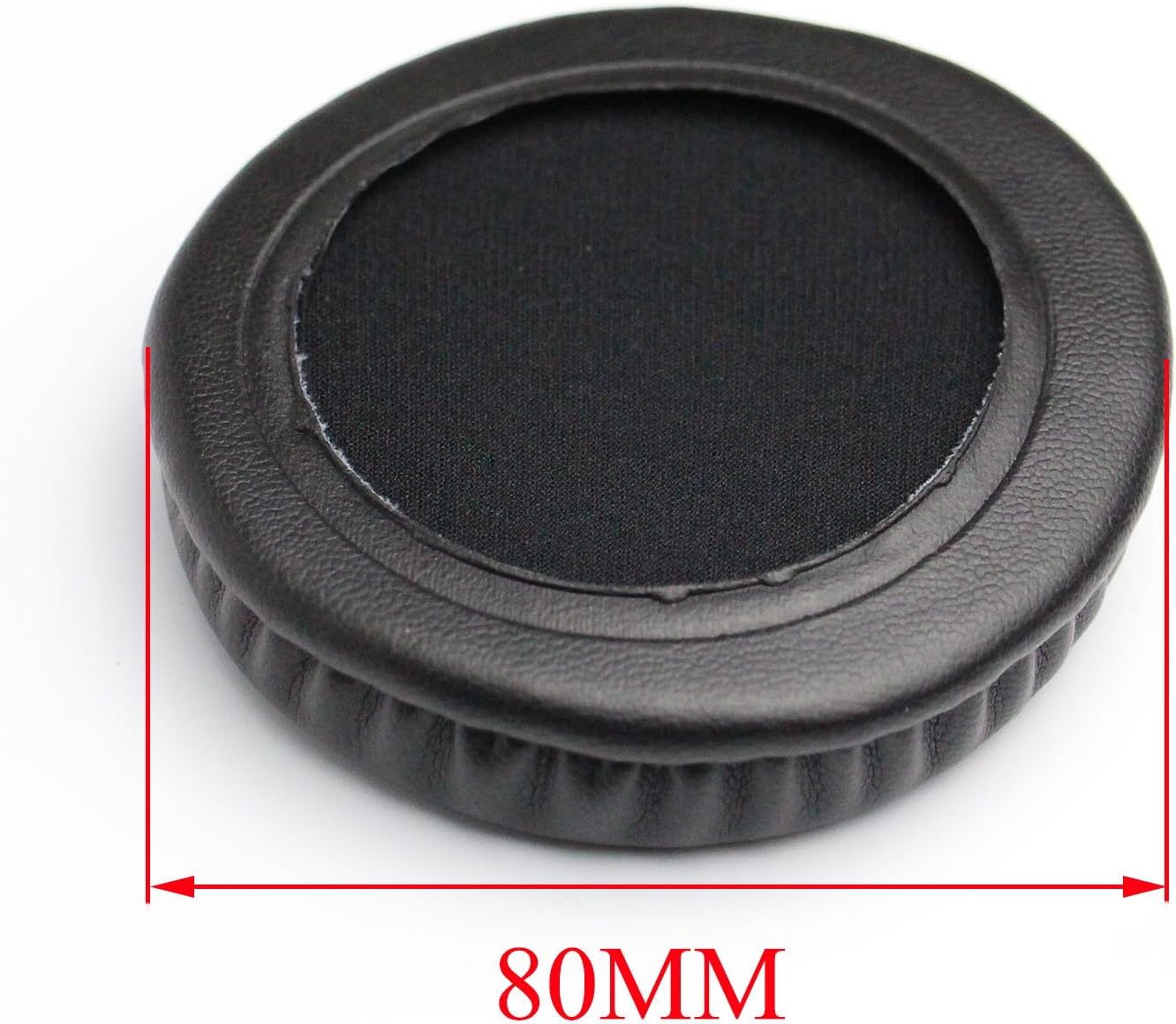 ShineCozy Premium Headphones Earpads Protein Leather Foam Ear Cushions,Headset Ear Pads Spare Replacement Parts (For General Diameter 80MM J-24) - Image 3