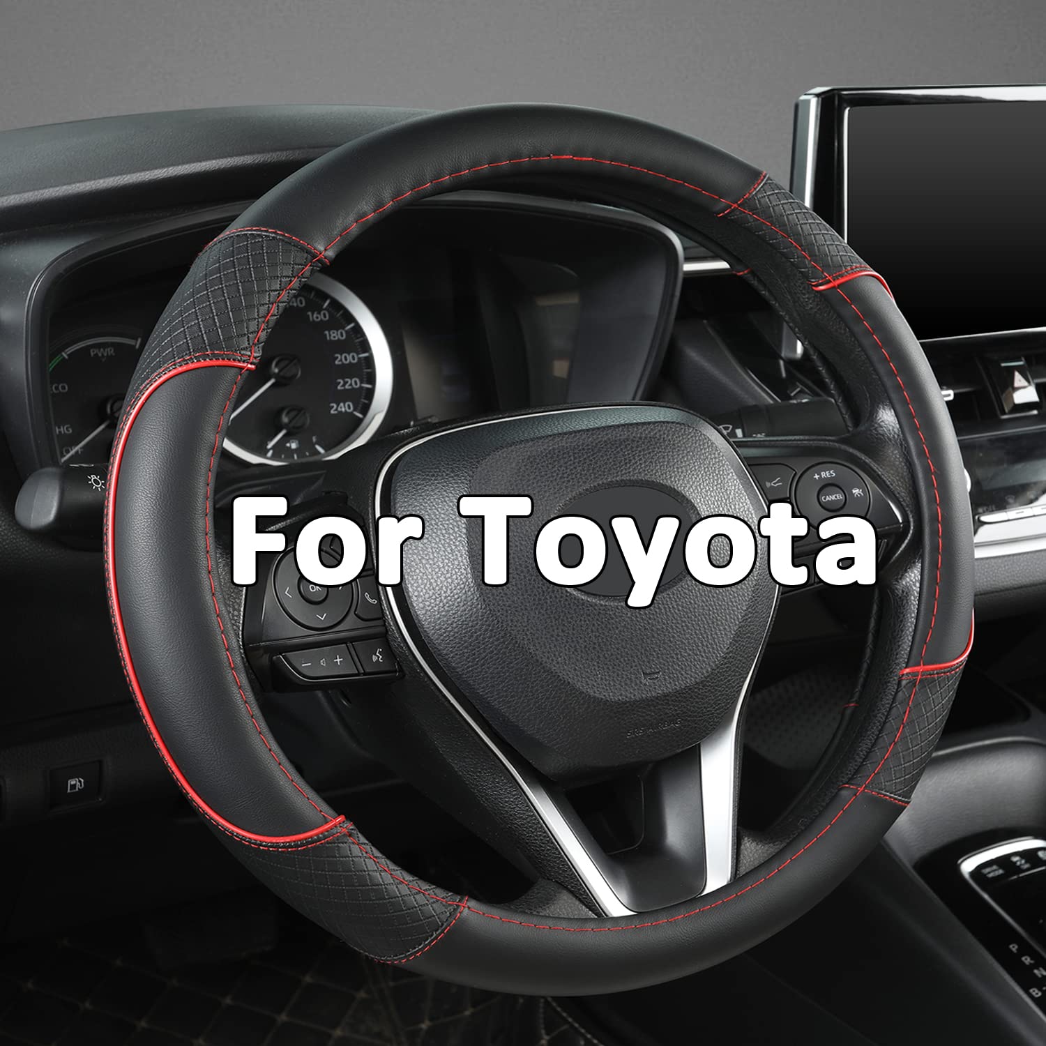 GIANT PANDA Steering Wheel Cover for Toyota, Auto