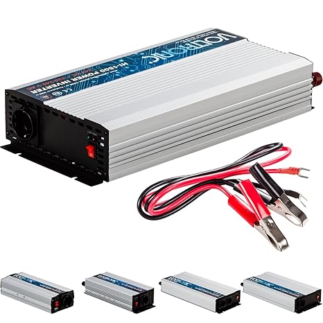 VOLTRONIC® MODIFIZIERTER Sinus Spannungswandler 1500W mit E-Kennzeichen, 24V auf 230V, USB, 3 Jahre Garantie, Stromwandler In