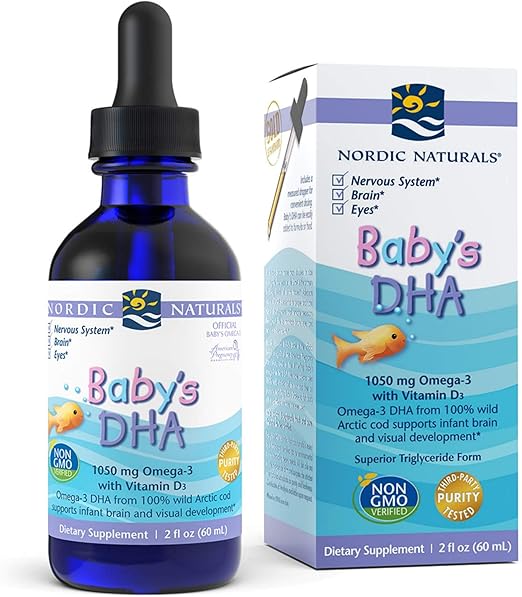 Nordic Naturals Baby's DHA Liquid Omegas From Arctic Cod Liver Oil