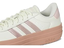 adidas Women's VL Court Bold Sneaker, Ivory/Sandy