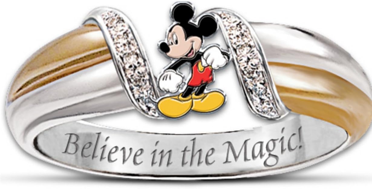 Bradford Exchange Women's Ring The Magic of Mickey Ring by