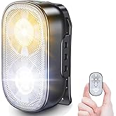 Zewdov 500LM Ultra Bright Mini Clip-on Flashlight Rechargeable, 10 Modes Hands-Free Pocket EDC Flashlights, Waterproof Small Keychain Flashlight, Running Lights for Runners/Emergency/Work/Walking