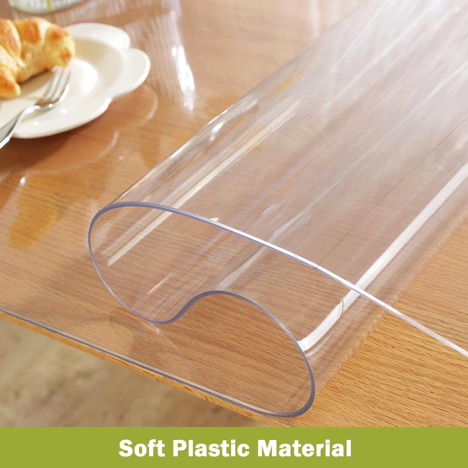 Clear Table Protector 24 x 48 Inch, 1.5mm Thick