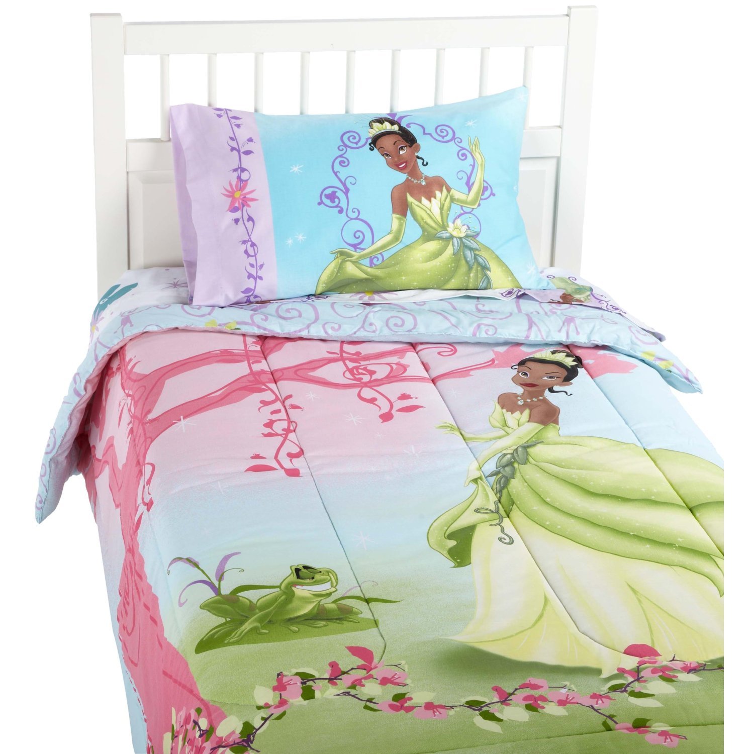 Princess and Frog Twin Comforter WITH Twin Sheet Set Home & Kitchen