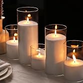 8LB Pearled Candle Sand with 50 Wicks, White Candle Beads | Unscented for Powder Candle Making, Candles Refill Kit, Ideal for Wedding, Event, Holiday