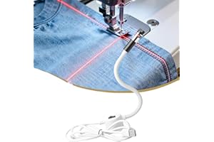 X.O. GOLD-888 Magnetic Positioning Quilting Light for Sewing Machine, Sewing Machine Quilting Light with Adjustable Dot/Straight Line/Crosshair Projection, Hands-Free Precision Sewing (Crosshair)