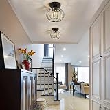 Hudi Fyier Chandelier Crystals Ceiling Lighting Fixtures 2 Pack Black view 3