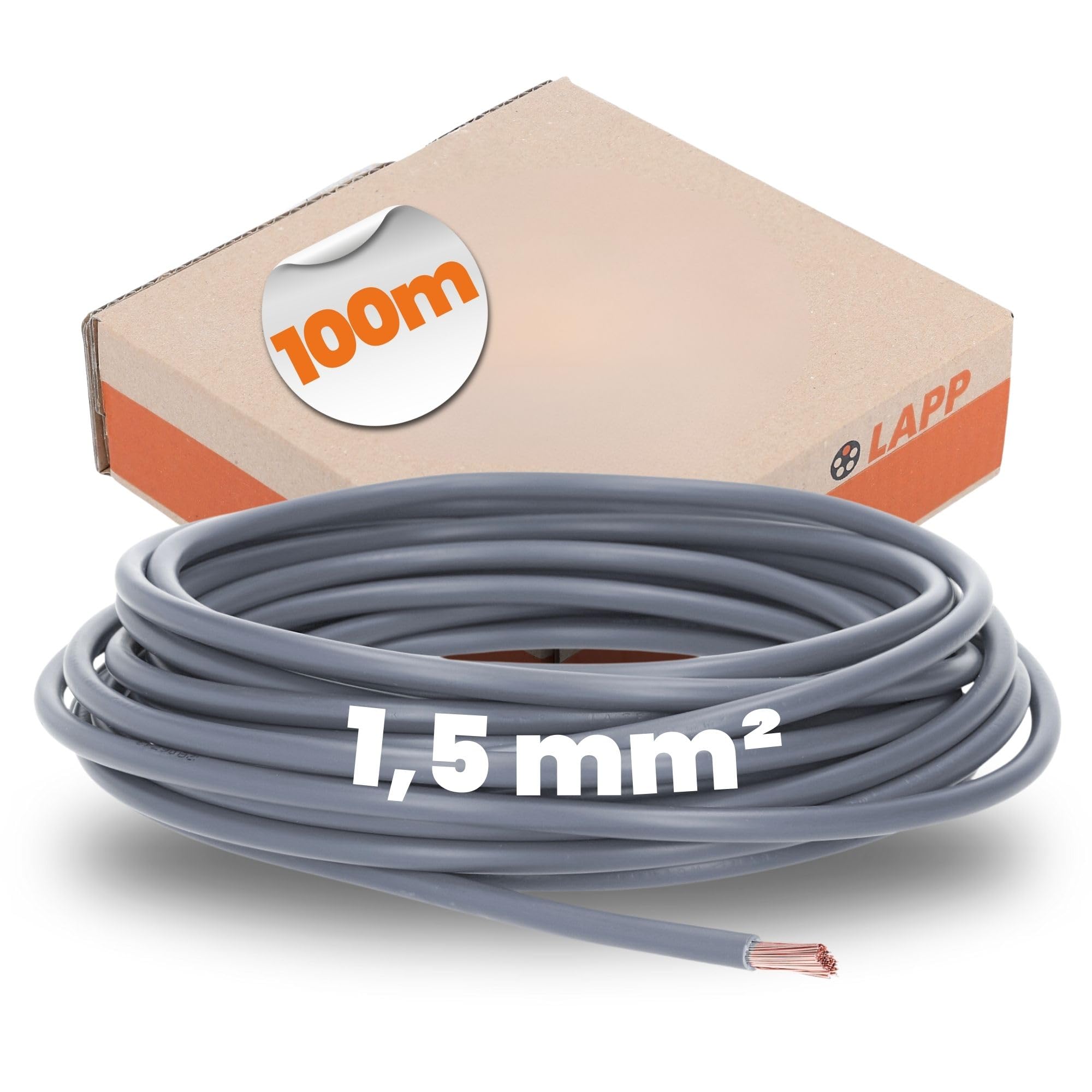 LEITUNG H0 7 V-K 1 X 1.5 GRAU 100 M