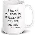 Livinges Father In Law Gift From Daughter In Law Being My Father In Law Is The Only Gift Fathers Day From Daughter In Law Father In Law Gifts From Son In Law Father In Law Mugs White Coffee Mug 15oz