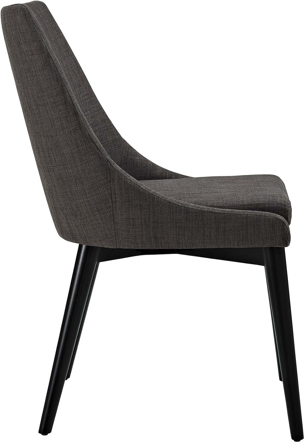 Modway Viscount Mid-Century Modern Upholstered Fabric Kitchen and Dining Room Chair in Teal - Chairs