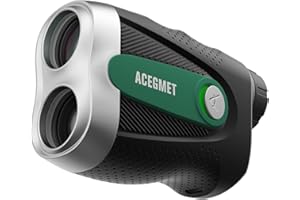 Golf Rangefinder, ACEGMET 650 Yards Range Finder Golfing, Flag Lock with Pulse Vibration and Fast Focus System Golf Range Finder, Slope On/Off Switch, 6X Magnification, Clear & Accurate Measurement