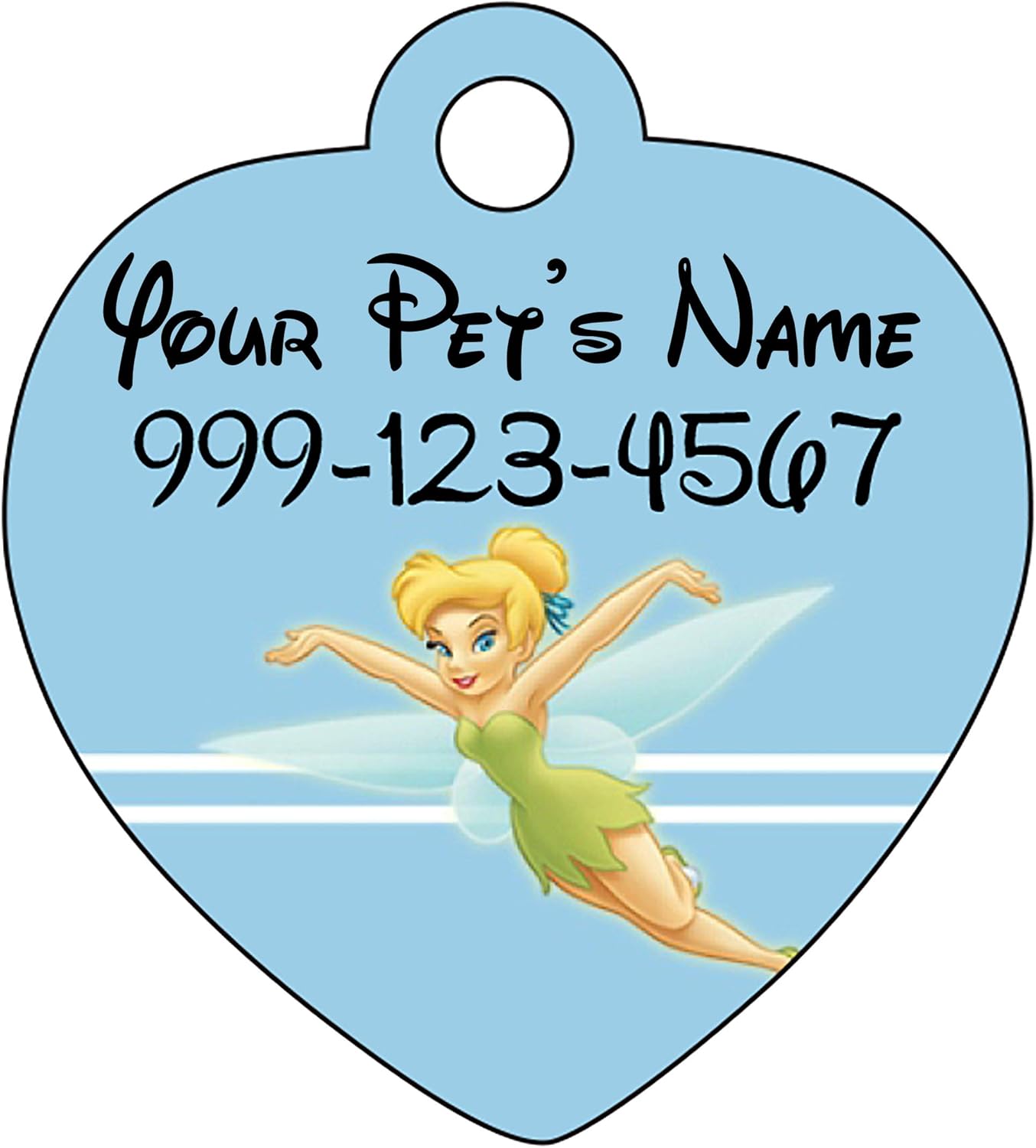 tinkerbell dog tag