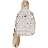 Disney Princess Geometric Pattern Sling Bag with Adjustable Strap