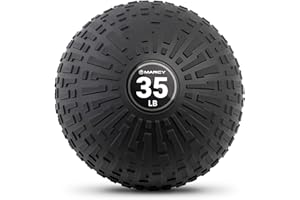 Marcy Slam Ball, 10–50 lbs Dead Weight, Non-Bounce, Sand-Filled Medicine Ball with Durable PVC Shell & Textured Grip for Slam