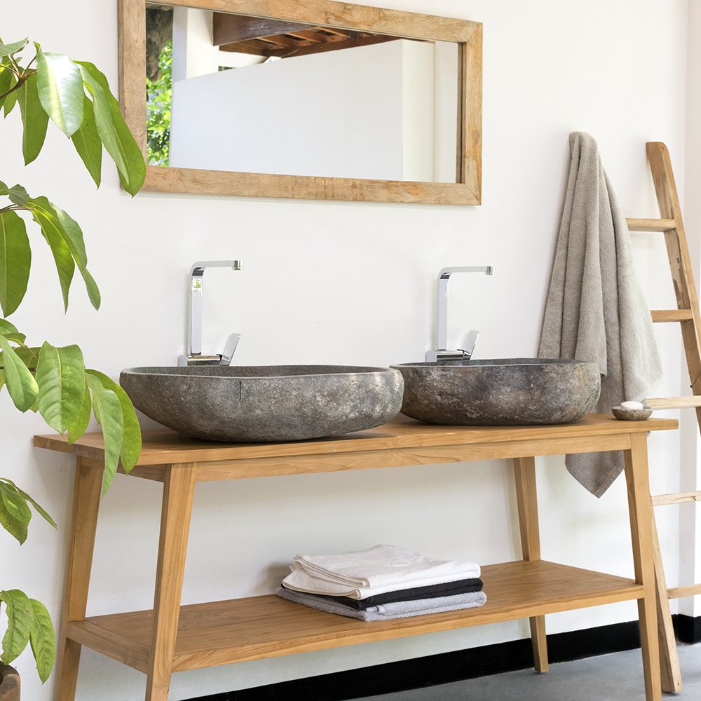 Wohnfreuden Steinwaschbecken 70 Cm Naturstein Waschbecken Stein Bad G