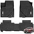 YITAMOTOR Floor Mats Compatible with Highlander, Custom Fit Floor Liners for 2014-2019 Toyota Highlander, 1st & 2nd Row All Weather Protection, Black