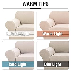 H.VERSAILTEX 3 Piece Stretch Sofa Covers for 2