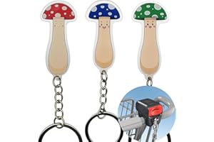 Set of 3 Mushroom-Shaped Grocery Shopping Cart Keys – Universal Fit for Canadian Loonie and Quarter Carts, Easy-Release Shape