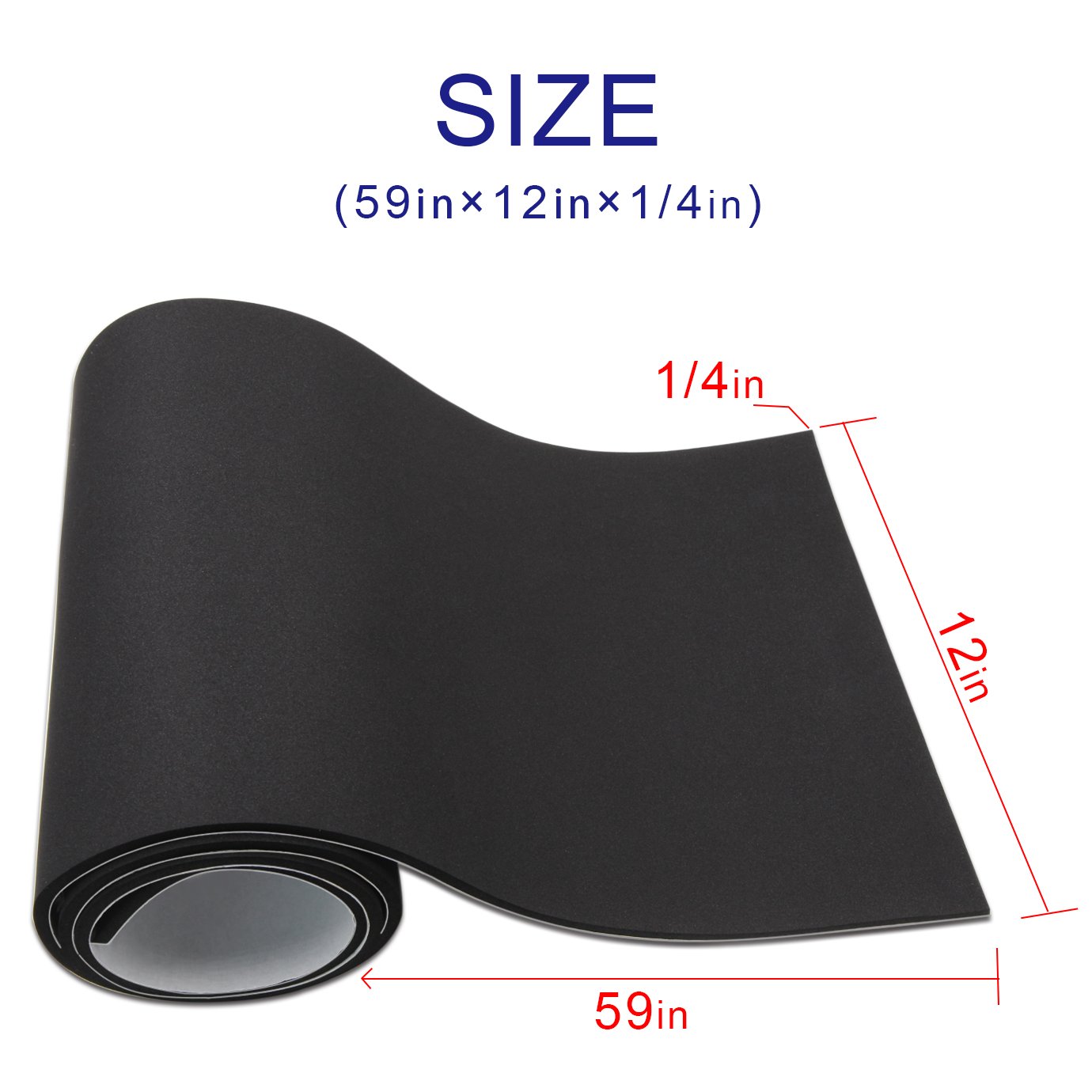 Neoprene Rubber Mat, Foam Padding Roll Self Adhesive Weather Stripping