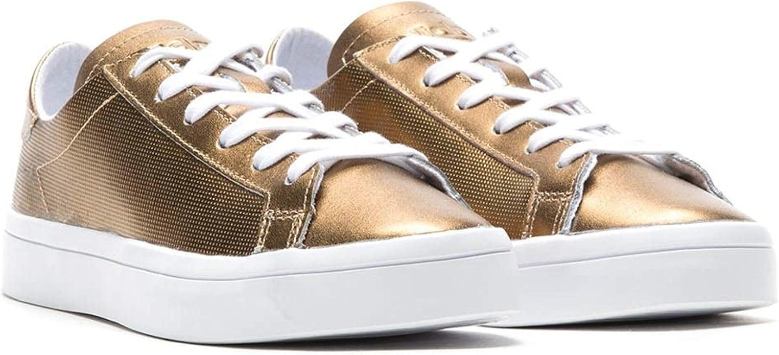 gold trainers womens