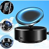 Vacuum Magnetic Suction Phone Mount,360°Rotatable Suction Cup Magnetic Phone Holder Black Adjustable Electric Car Phone Mount Universal Cell Phone Holder Stand for Car/Shower/Gym/Mirror/Smooth Surface