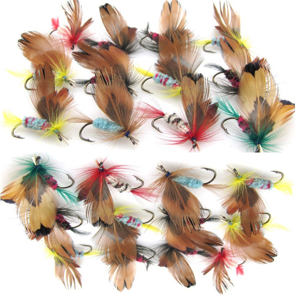 Ebrickon B07c91mbs4 24個2ダース釣りルアーフライフィッシングバタフライフックフェザー餌フックドライフライフック スチールフック釣り餌 ルアー 人気no 1 Www Brti Co Zw