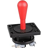 EG STARTS American Style Arcade Competition 2Pin Bat Joystick Schakelbaar vanaf 8 manieren bediening, elliptische handgreep, precisie 8-weg 0,187 (4, 8 mm) Terminal (blauw