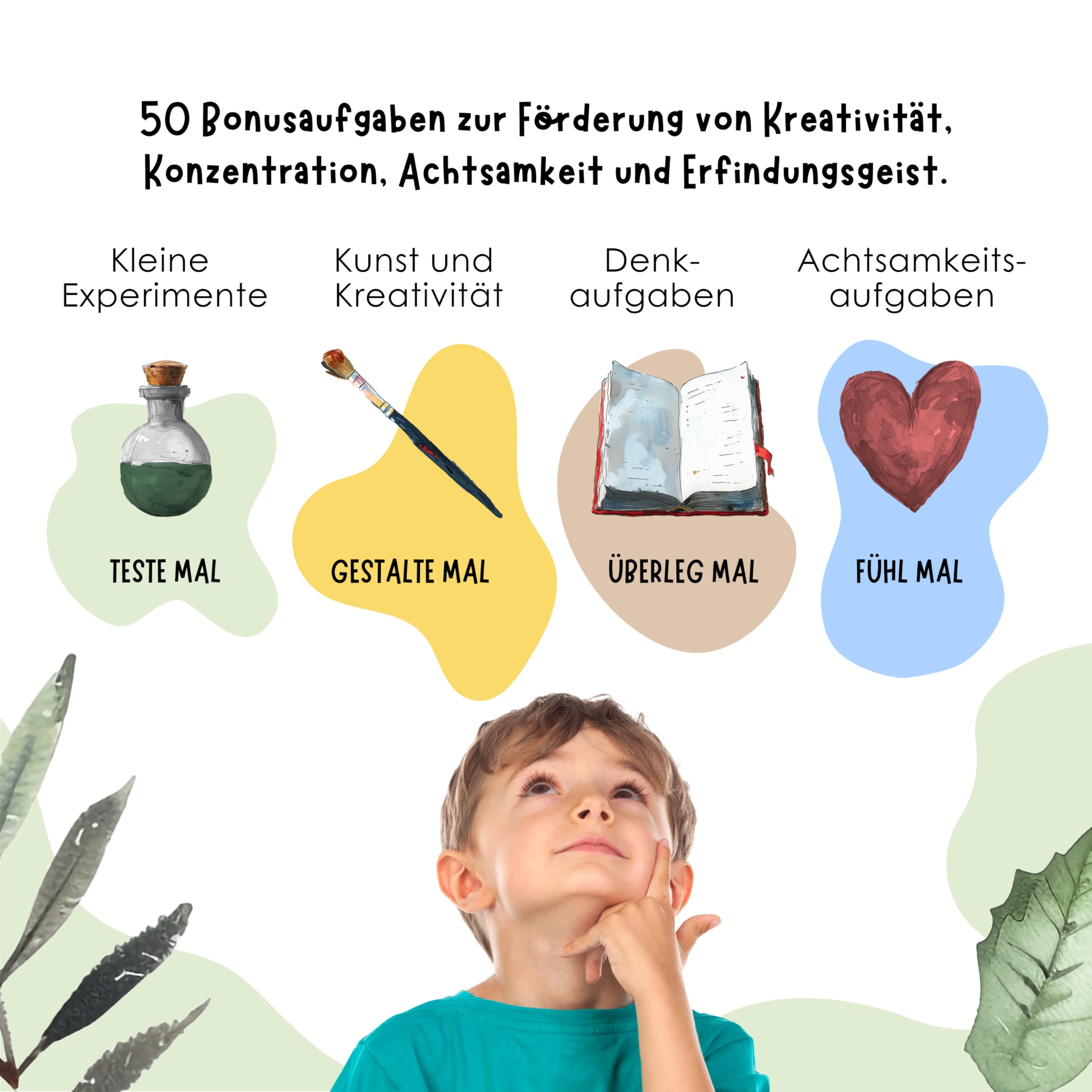 50 Entdeckerkarten für Kinder – Outdoor Schatzsuche und Natur entdecken I Spannendes Suchspiel I Lernspiel & Geschenk für Mädchen und Junge I Spiele ab 4, 5, 6, 7, 8 Jahre 2