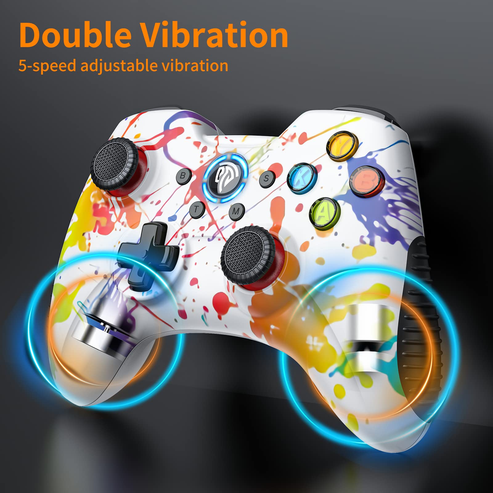 EasySMX Wireless 2.4g Gaming Controller Support PC Steam and PS3, Android, Vista, TV Box Portable Gaming Joystick Gamepad
