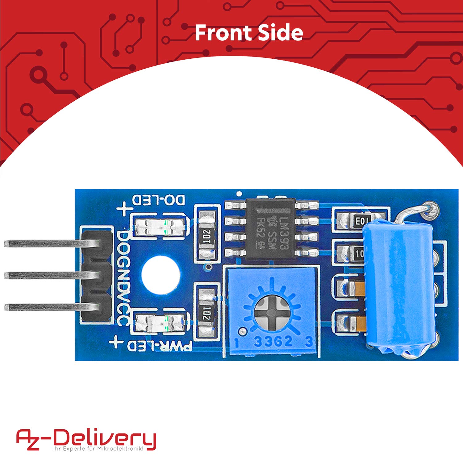AZDelivery SW420 Vibration Sensor Module compatible with Arduino Including E-Book! - Image 3