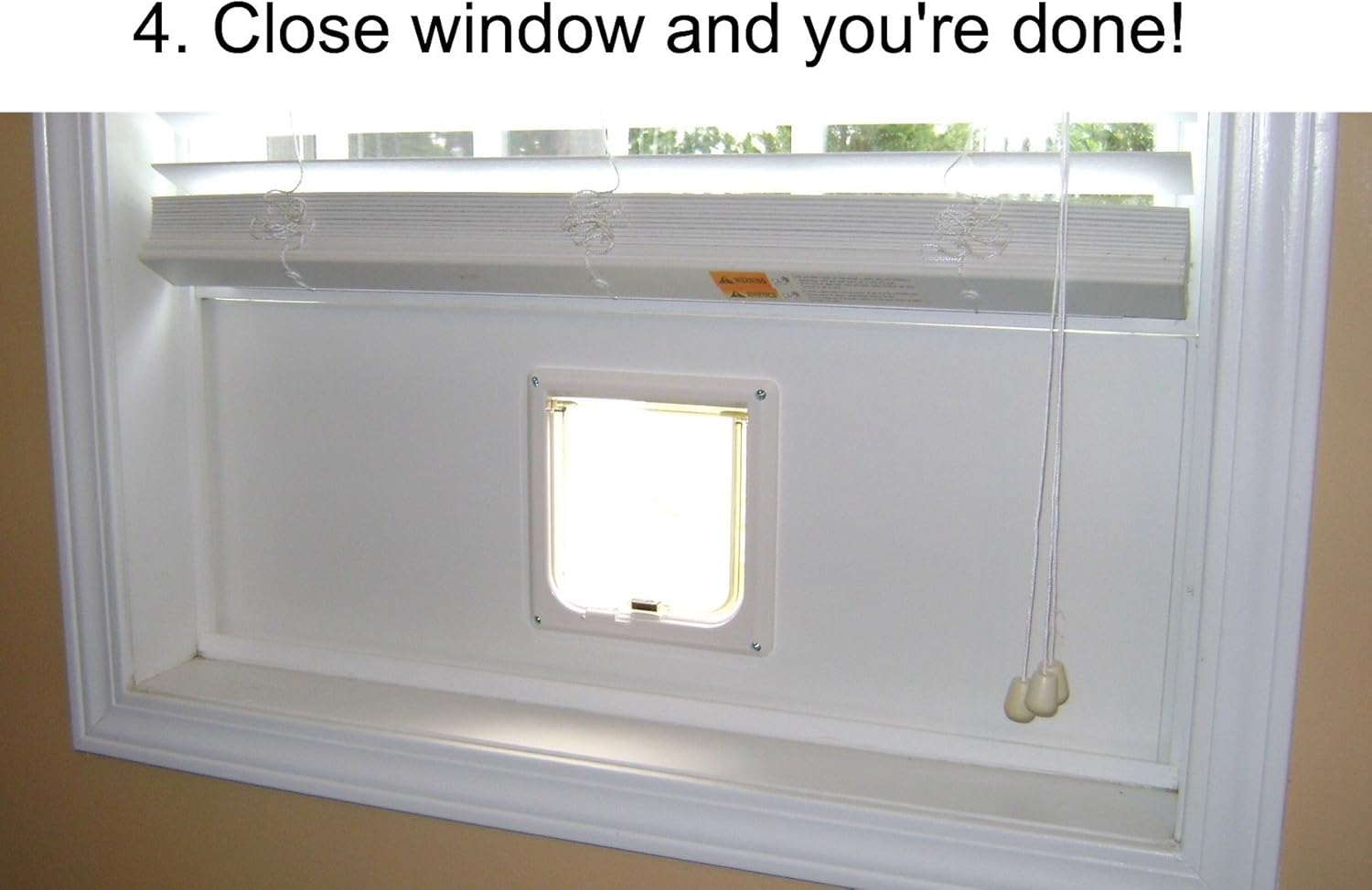 sash window cat flap