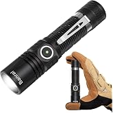 Banral Rechargeable Small Powerful Flashlights, Pocket Mini LED Flash Light | Compact EDC, USB-C Rechargeable, 12H Runtime, 4 Modes Zoomable, Memory Function, Waterproof for Home, Camping, Emergency, Car