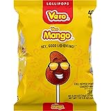 Vero Mango Lollipops Coated with Chili Powder, Hot and Sweet Candy Treat, Artificially Flavored, Net Wt. 19.7 Ounces, 40 Coun
