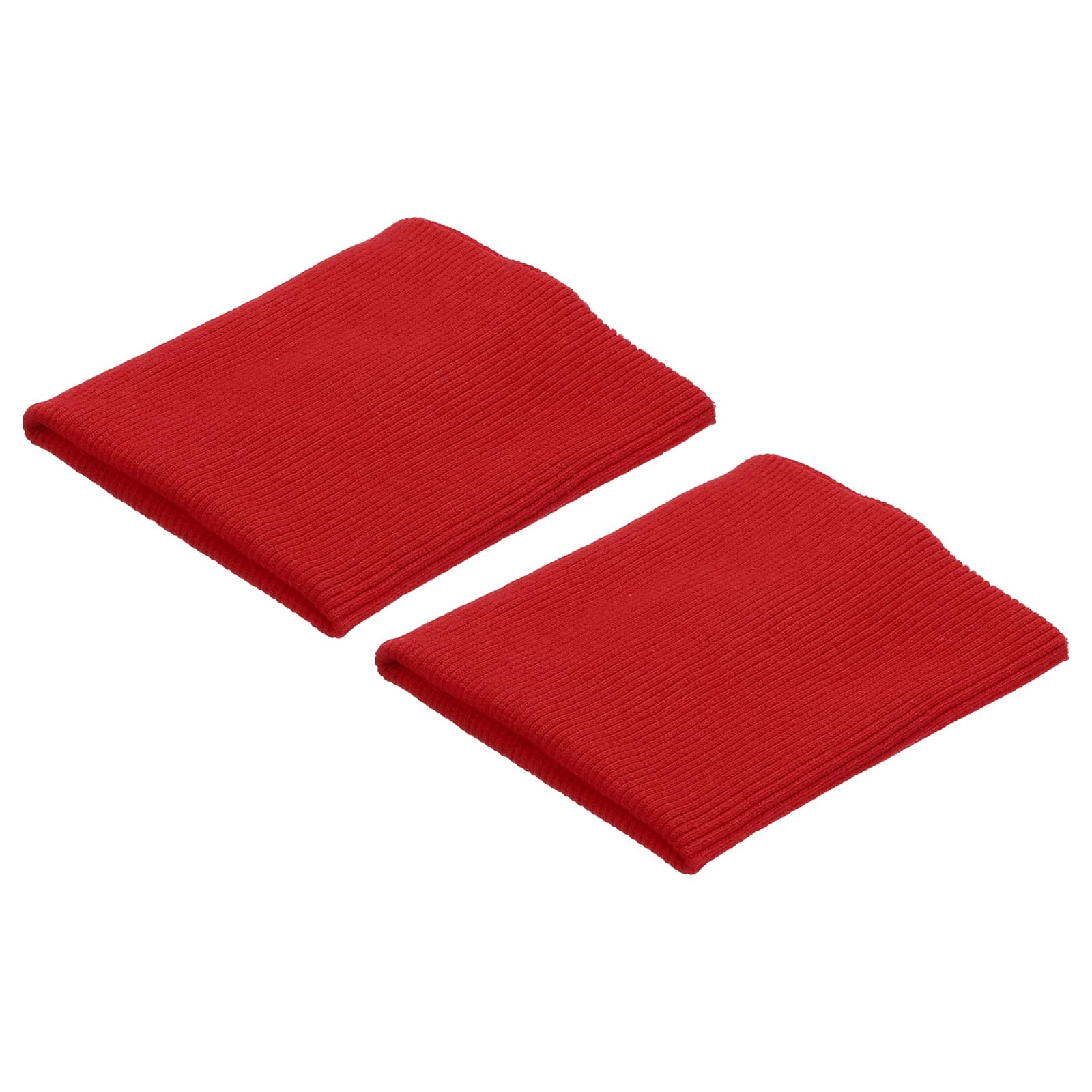 Photo 1 of MECCANIXITY Elastic Cuffs Ribbed Trims 3" x 3.5" Cotton Fabric Knit Rib Stretch Tape Cuff Sleeve Waistband for Sewing, Red 1 Pairlpnpmer0206586
