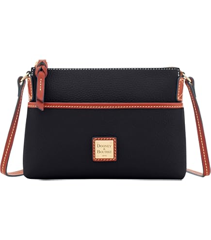 美品　Dooney & Bourke ショルダーバッグ Dooney & Bourke Handbag, Nylon Double Zip Tassel Crossbody - Khaki